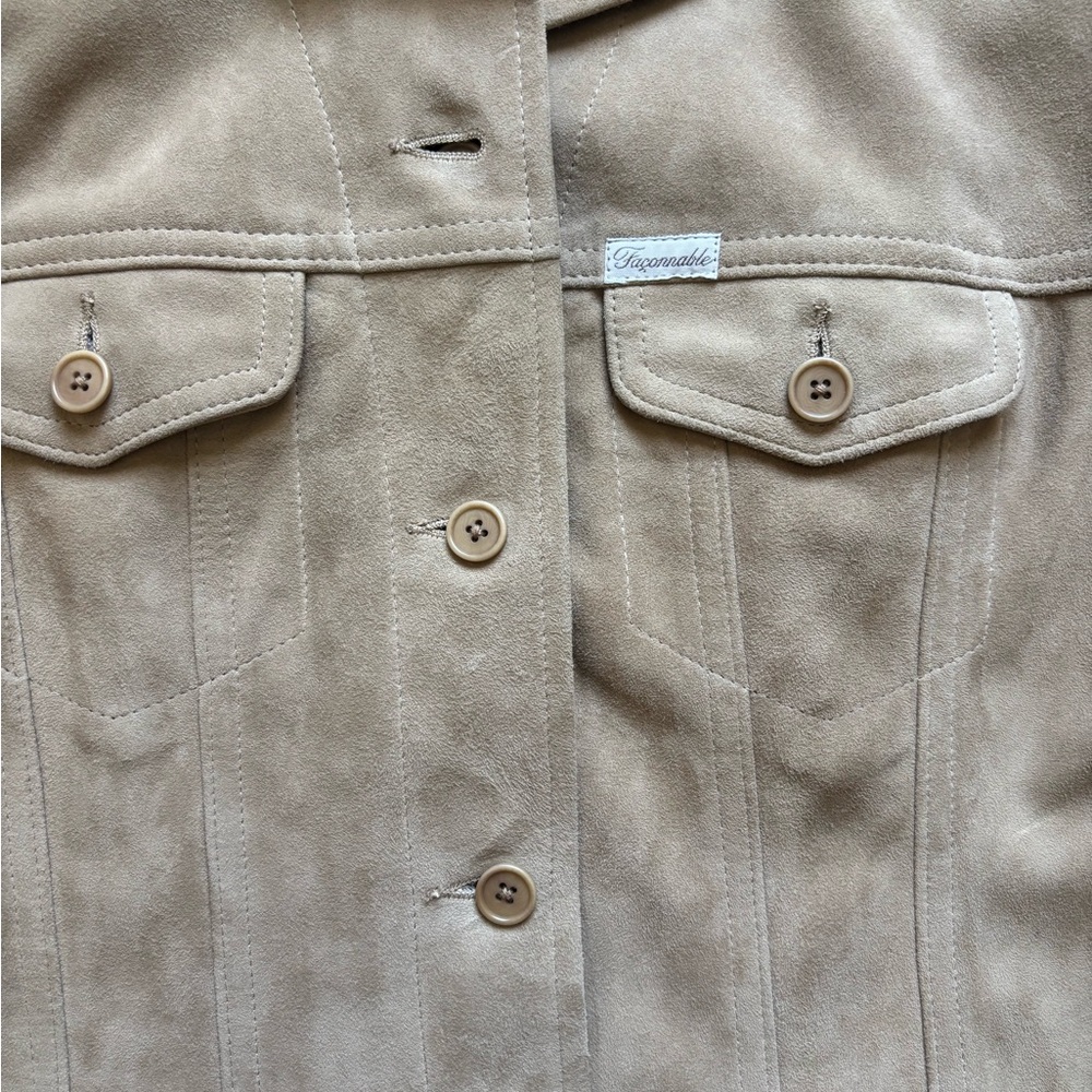 Faconnable Light Brown Suede Jacket - image 2